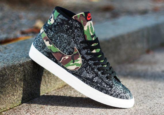 Camo Nike Swoosh Logo - Nike Blazer Mid PRM Vintage 