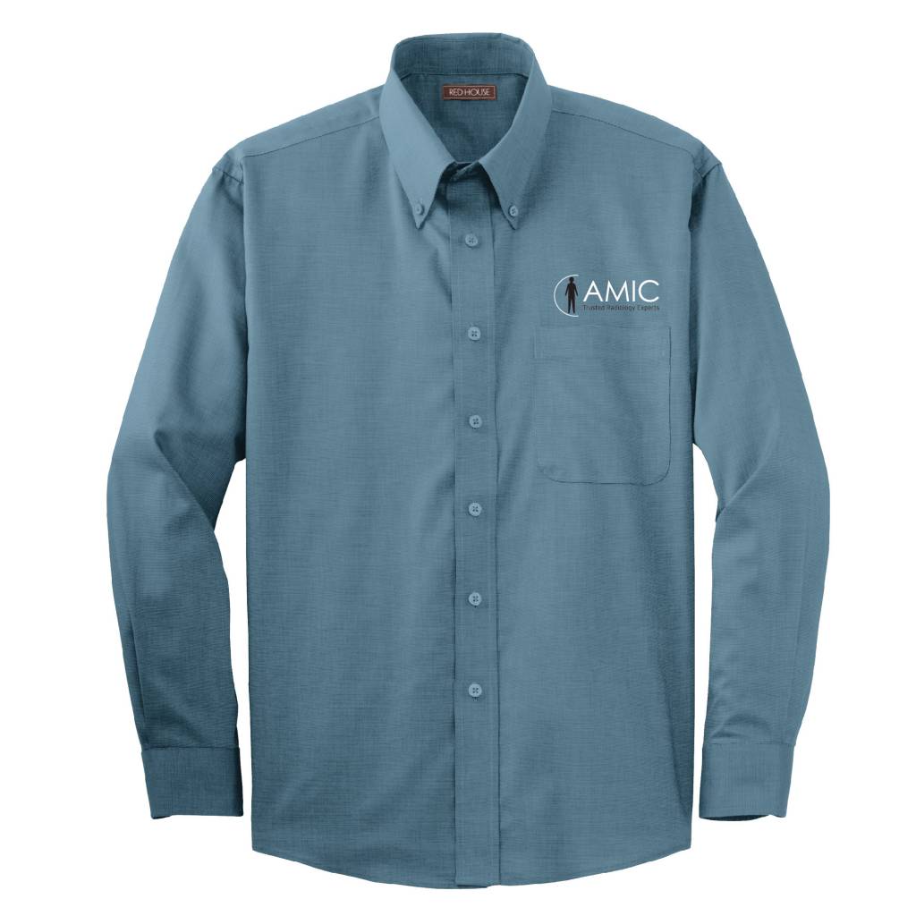 Red House Clothing Logo - Red House Nailhead Non Iron Shirt ( Teal Blue ) Graphics