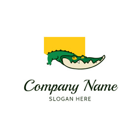 Green Alligator Logo - Free Alligator Logo Designs. DesignEvo Logo Maker