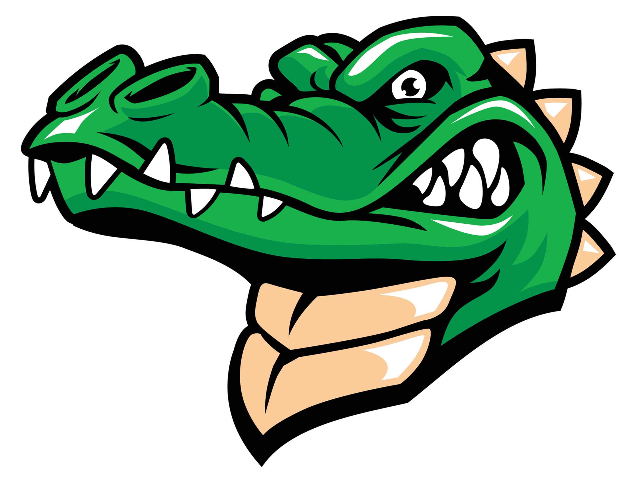 Green Alligator Logo - Green crocodile Logos