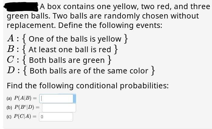 Two Red and Yellow P Logo - Solved: A Box Contains One Yellow, Two Red, And Three Gree ...