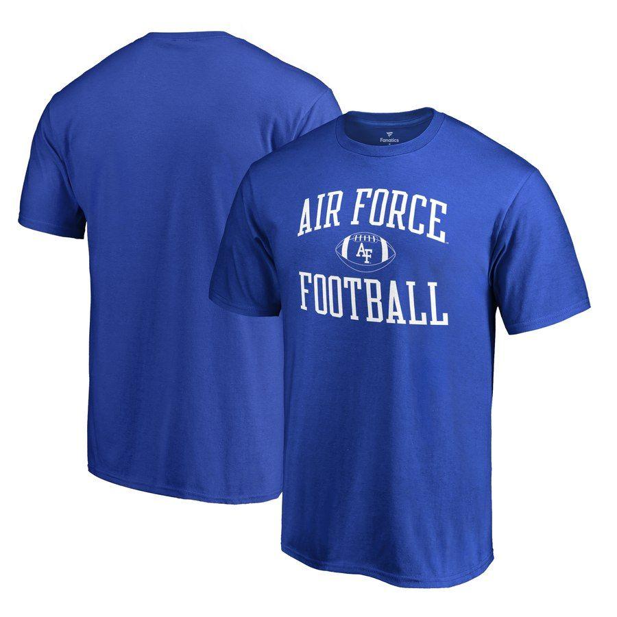 Air Force Football Logo - Fanatics Branded Air Force Falcons Royal Neutral Zone Team Logo T Shirt