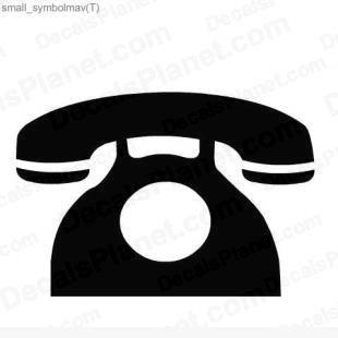 Old Phone Logo - Phone (late old model) sign decal, vinyl decal sticker, wall decal ...