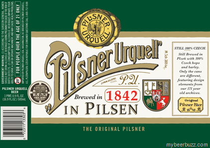 Pilsner Urquell Beer Logo - Pilsner Urquell To Release Retro Label Series - mybeerbuzz.com ...