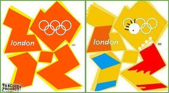 London 2012 Olympics Logo - Olympic Games 2012 logo, it really does look like Lisa Simpson is