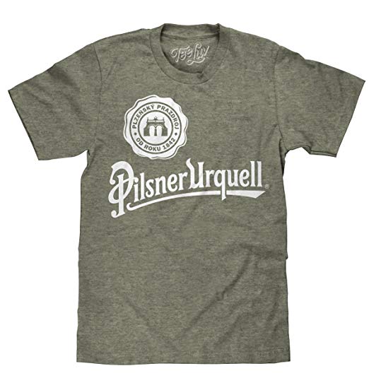 Pilsner Urquell Beer Logo - Amazon.com: Tee Luv Pilsner Urquell T-Shirt - Licensed Pilsner ...