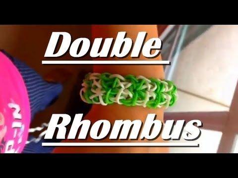 Double Rhombus Logo - How to Make The Double Rhombus Rainbow Loom Bracelet - YouTube