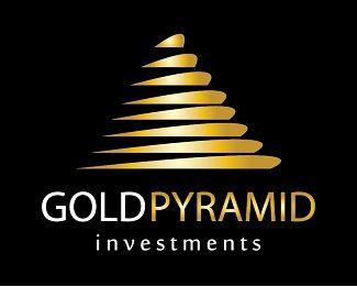 Pyramid Company Logo - Gold Pyramid investments Designed