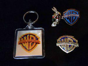 WB Warner Bros. Logo - Bugs Bunny Warner Brothers. Pin, WB Logo Pin, & WB Key Chain.NEW