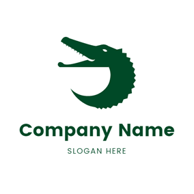 Green Alligator Logo - Free Alligator Logo Designs. DesignEvo Logo Maker