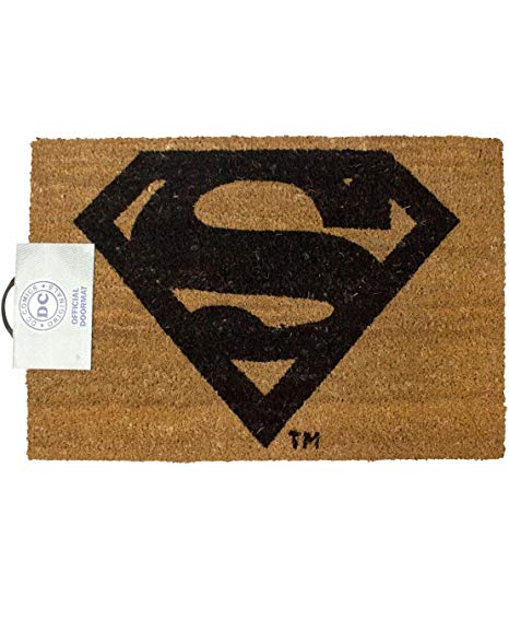Brown Superman Logo - DC Comics Superman Logo Door Mat: Amazon.co.uk: Kitchen & Home