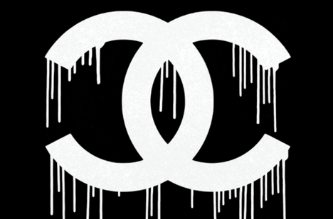 Dripping Black Logo - Dripping Double C Black by Ultravelvet - Guy Hepner