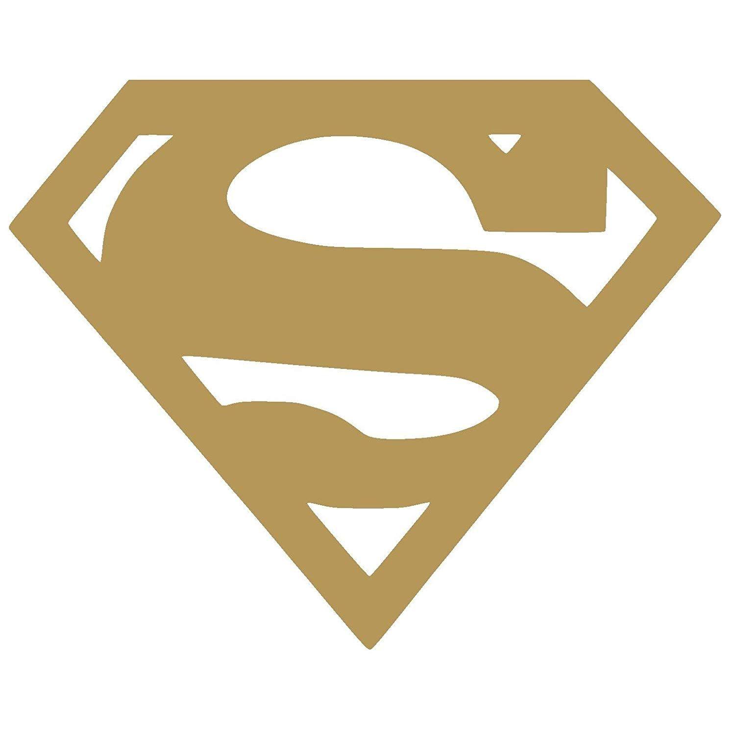 Brown Superman Logo - Amazon.com: SUPERMAN LOGO Vinyl Sticker Decal (2