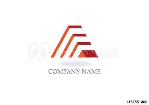 Pyramid Company Logo - triangle stripe pyramid company logo - Buy this stock vector and ...