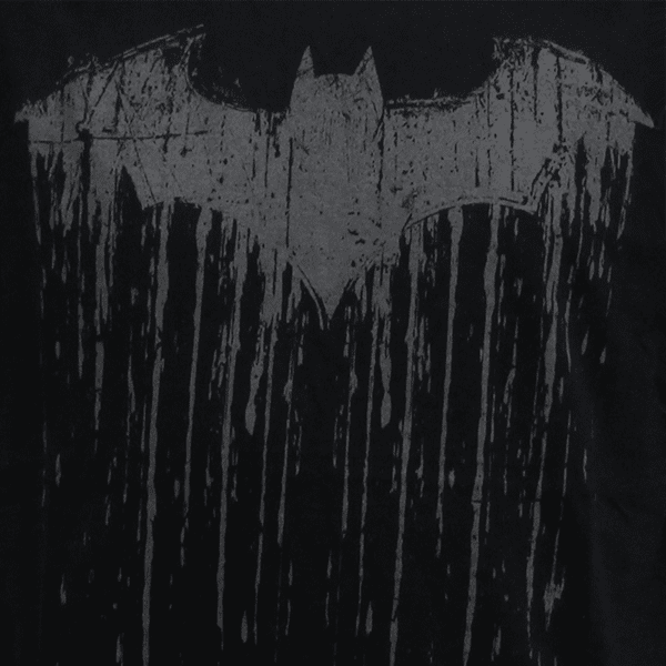 Dripping Black Logo - DC Comics - Batman Dripping Logo Mens T-Shirt - Black - Size: XXL ...