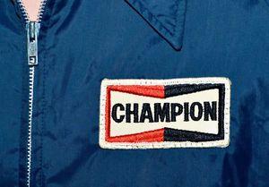 Vintage Champion Spark Plug Logo - Vintage 60s 70s CHAMPION SPARK PLUGS Offical Racing Apparel ...