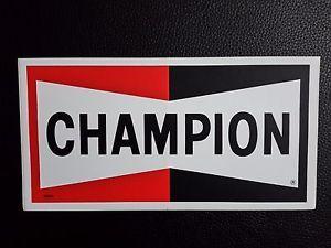 Vintage Champion Spark Plug Logo - NOS Vintage Champion Spark Plugs NASCAR Racing Decal Sticker Garage