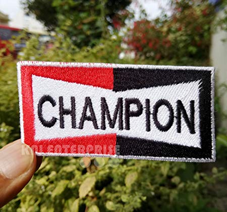 Vintage Champion Spark Plug Logo - Vintage Champion Patch | Spark Plug Logo Motorbike Jacket | High ...