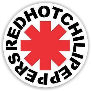 Red Hot Chili Peppers Band Logo - Red Hot Chili Peppers - Vinyl Sticker Decal - full colour band logo ...