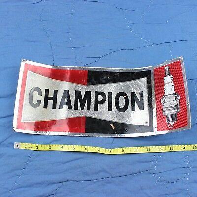 Vintage Champion Spark Plug Logo - CHAMPION SPARK PLUG DECALS, set of 3 to restore vintage 22