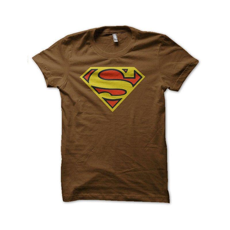 Brown Superman Logo - Superman brown T-Shirt - Redzila