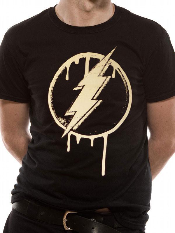 Dripping Black Logo - Buy The Flash - Dripping Logo T-shirt at Loudshop.com for only £12.75