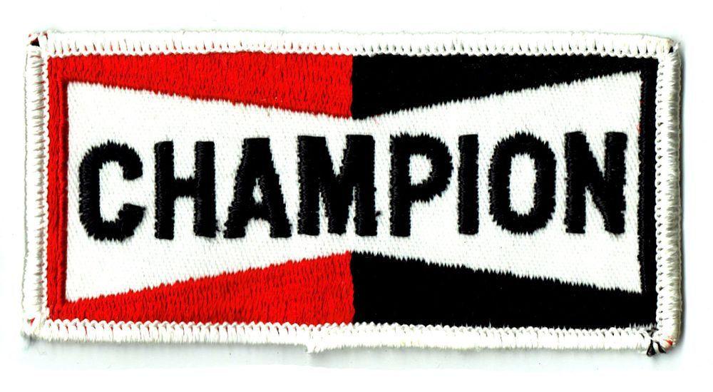 Vintage Champion Spark Plug Logo - Original Vintage Champion Patch badge Hot Rod Drag Race Racing Spark ...