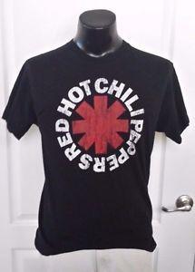 Red Hot Chili Peppers Band Logo - Red Hot Chili Peppers Band Logo Promo Black T Shirt Large Vintage