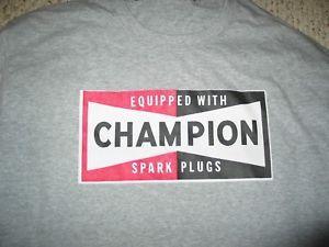 Vintage Champion Spark Plug Logo - Vintage Champion Spark Plugs Drag Racing T Shirt XL | eBay