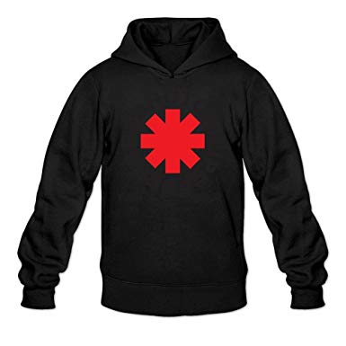 Red Hot Chili Peppers Band Logo - JUXING Men's Red Hot Chili Peppers Band Logo Hoodied