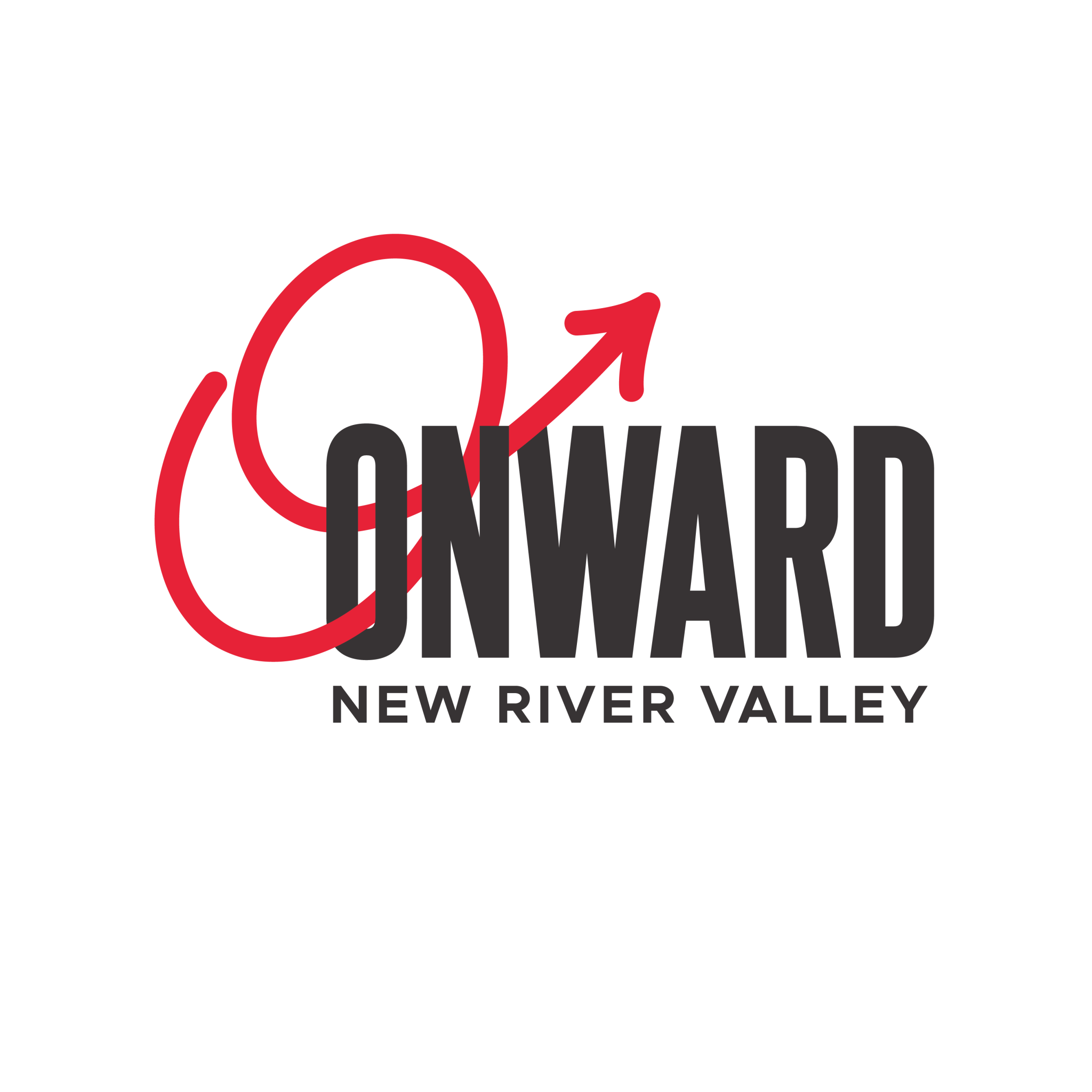 New River Logo - Onward NRV logo. Virginia's New River Valley