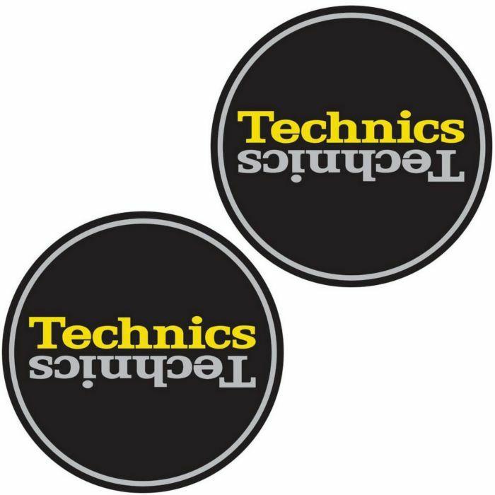 Yellow Silver Logo - TECHNICS Technics Duplex 4 Slipmats (black, yellow, silver) vinyl at