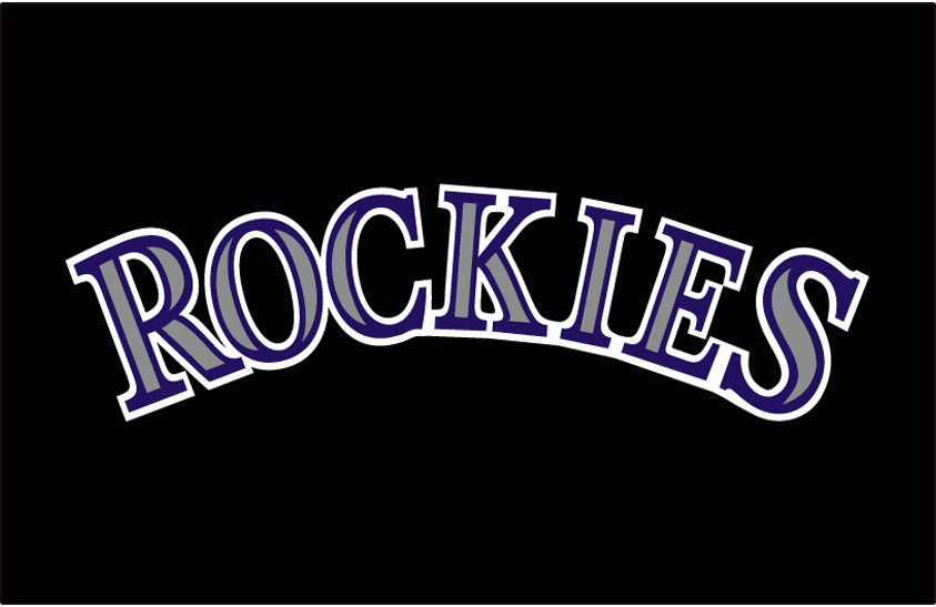 Rockies Logo - Colorado Rockies Batting Practice Logo League NL