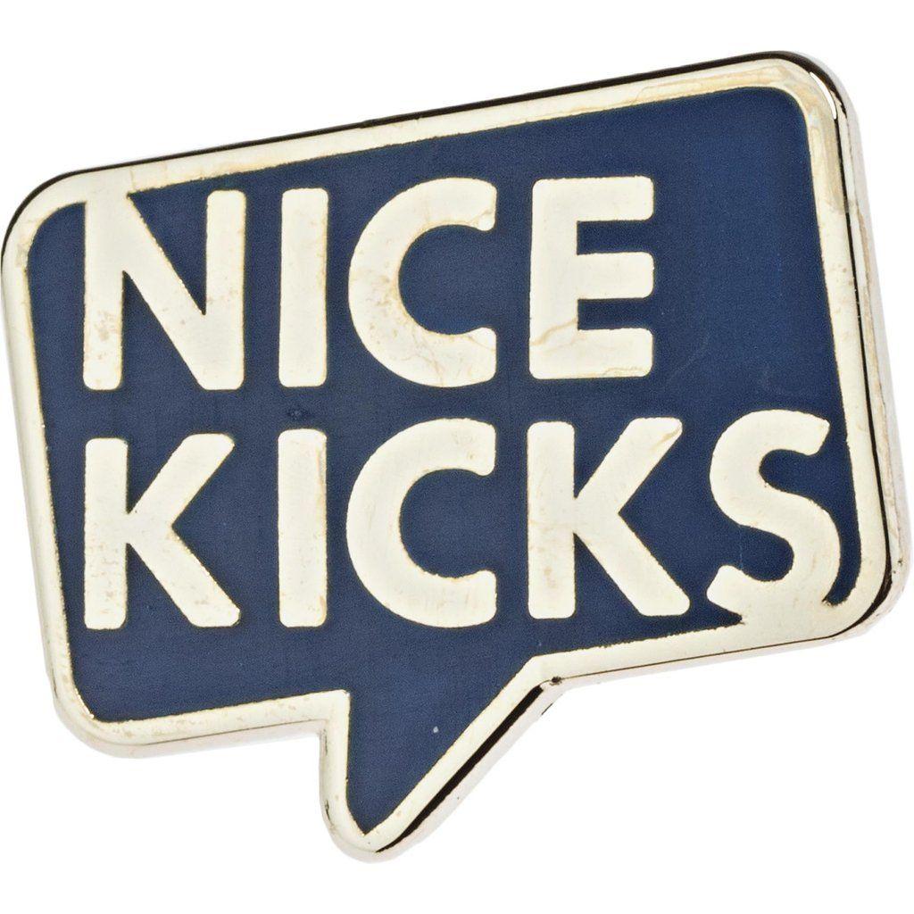 Nice Kicks Logo - Nice Kicks Logo Lapel Pin - Blue – ShopNiceKicks.com