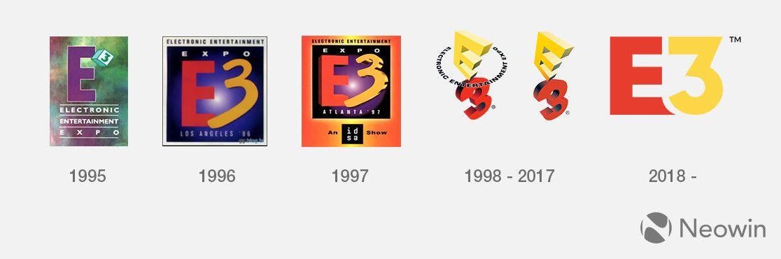 Google 1998 vs 2017 Logo - No more 3D for E3: Expo gets new, flatter logo - Neowin