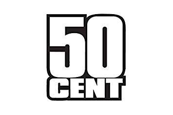 Yellow Silver Logo - Amazon.com: 50 Cent Logo Decal Sticker, White, Black, Silver, or ...