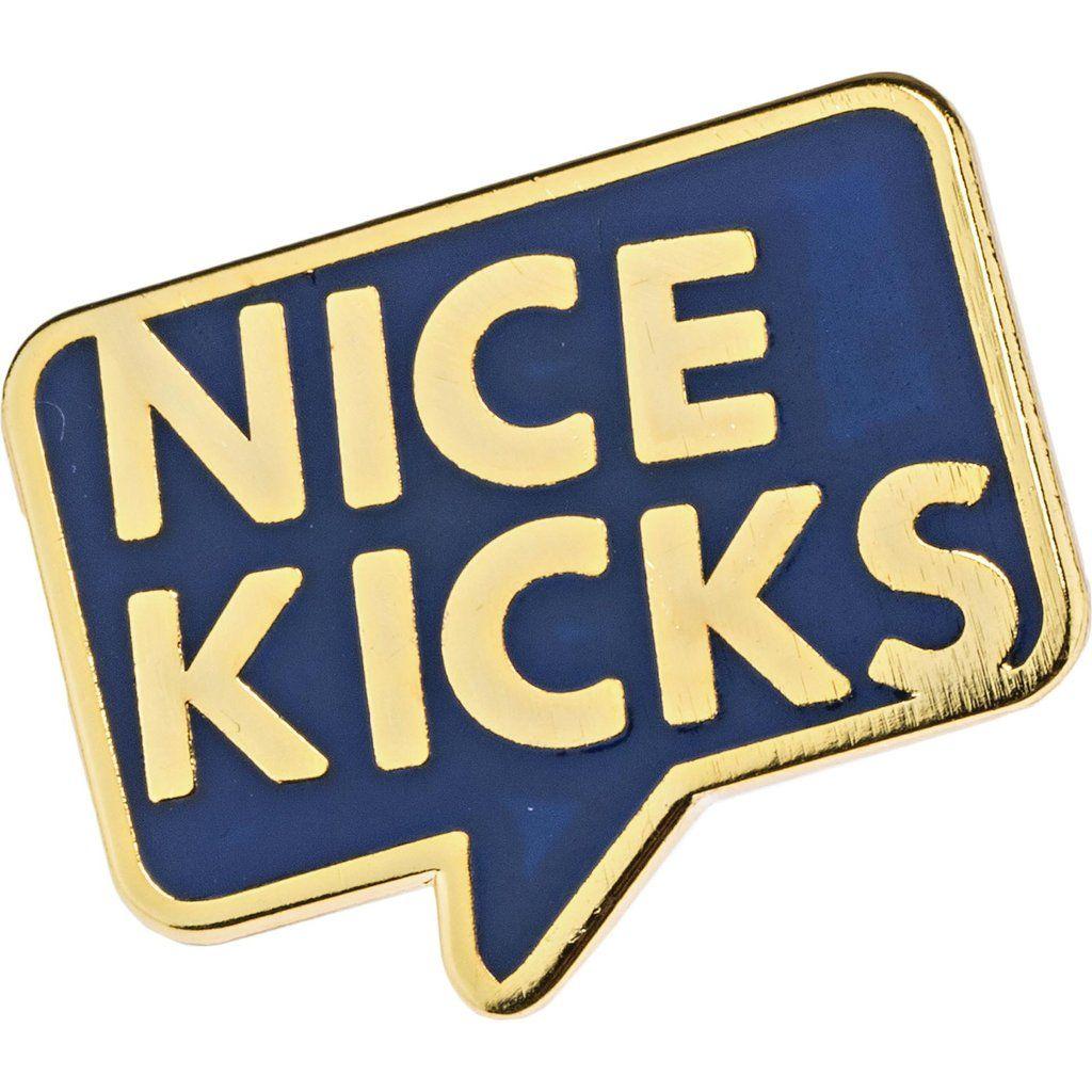Nice Kicks Logo - Nice Kicks Logo Lapel Pin Gold