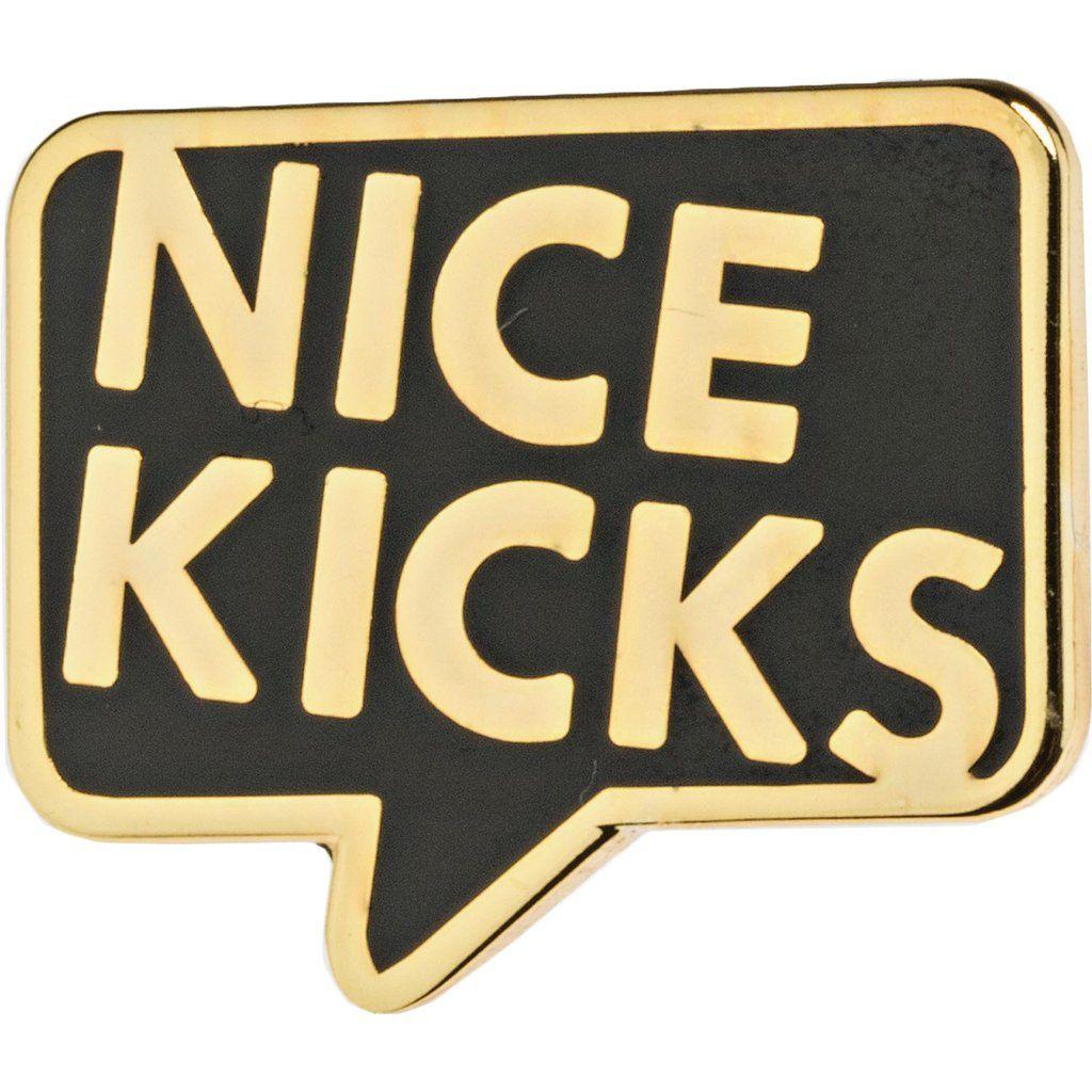 Nice Kicks Logo - Nice Kicks Logo Lapel Pin - Black – ShopNiceKicks.com