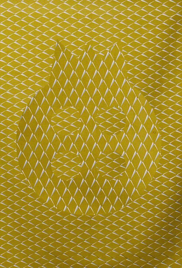 Yellow Silver Logo - Bauhaus Diamond Fabric Yellow/silver | WHITE POMEGRANATE