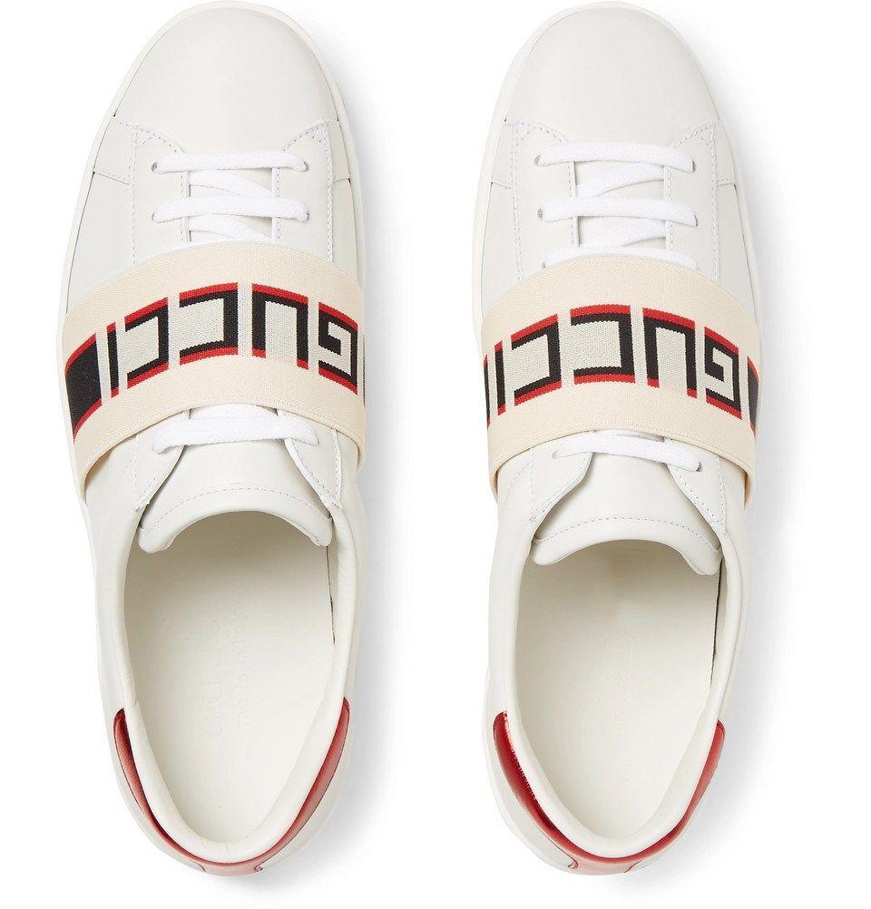 Nice Kicks Logo - Gucci Logo Print Sneakers // Available Now