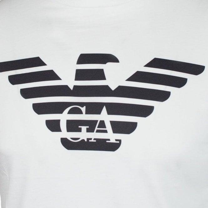 Black Eagle GA Logo - Emporio Armani|Emporio Armani GA Eagle Logo T-Shirt in White ...