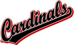 Black and Red Cardinals Logo - Team Pride: Cardinals team script logo