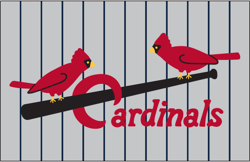 Black and Red Cardinals Logo - St. Louis Cardinals Jersey Logo - National League (NL) - Chris ...