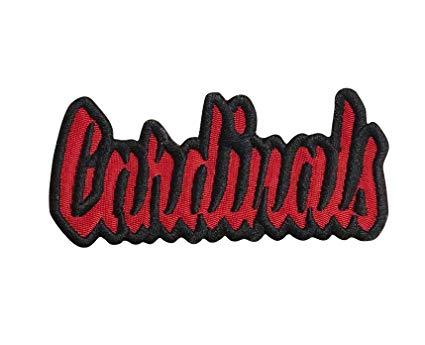 Black and Red Cardinals Logo - Amazon.com: Cardinals - Red/Black - Team Mascot - Words/Names - Iron ...