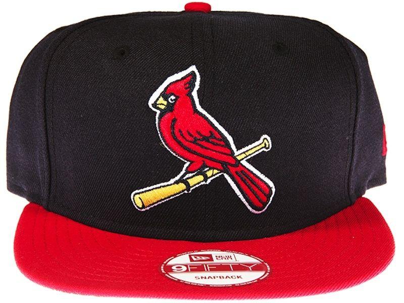 Black and Red Cardinals Logo - St. Louis Cardinals Alternate Logo New Era 9FIFTY MLB Blue and Red