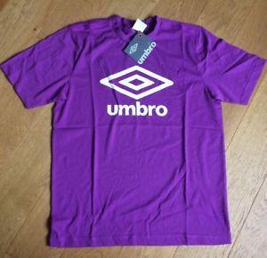 L That Begind with Purple and White Logo - Womens T-Shirt Umbro Logo Top Lilac & White UK L & S (C) | eBay