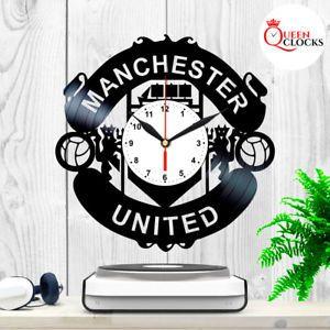 United Home Logo - Details about Manchester United Logo Emblem Vinyl Record Wall Clock Best  Fans Gift Home Decor