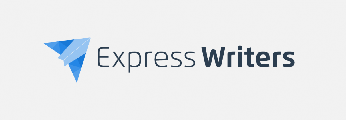 Plane Logo - What's New at Express Writers: Our Paper Plane Logo Rebrand