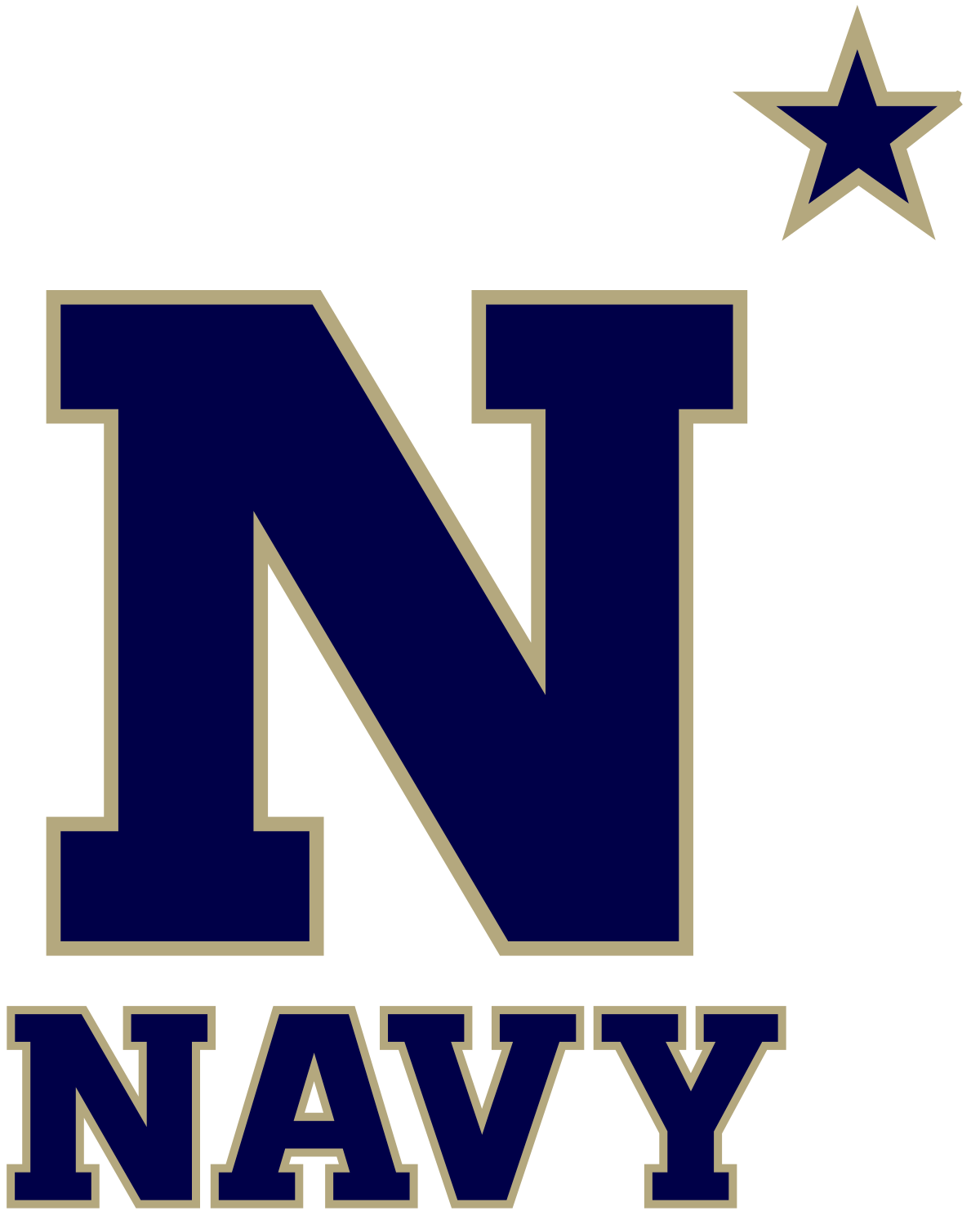 Navy U Logo - Building Blocks Lacrosse