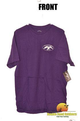 L That Begind with Purple and White Logo - Duck Commander T Shirt LOGO PURPLE WHITE, L. Products